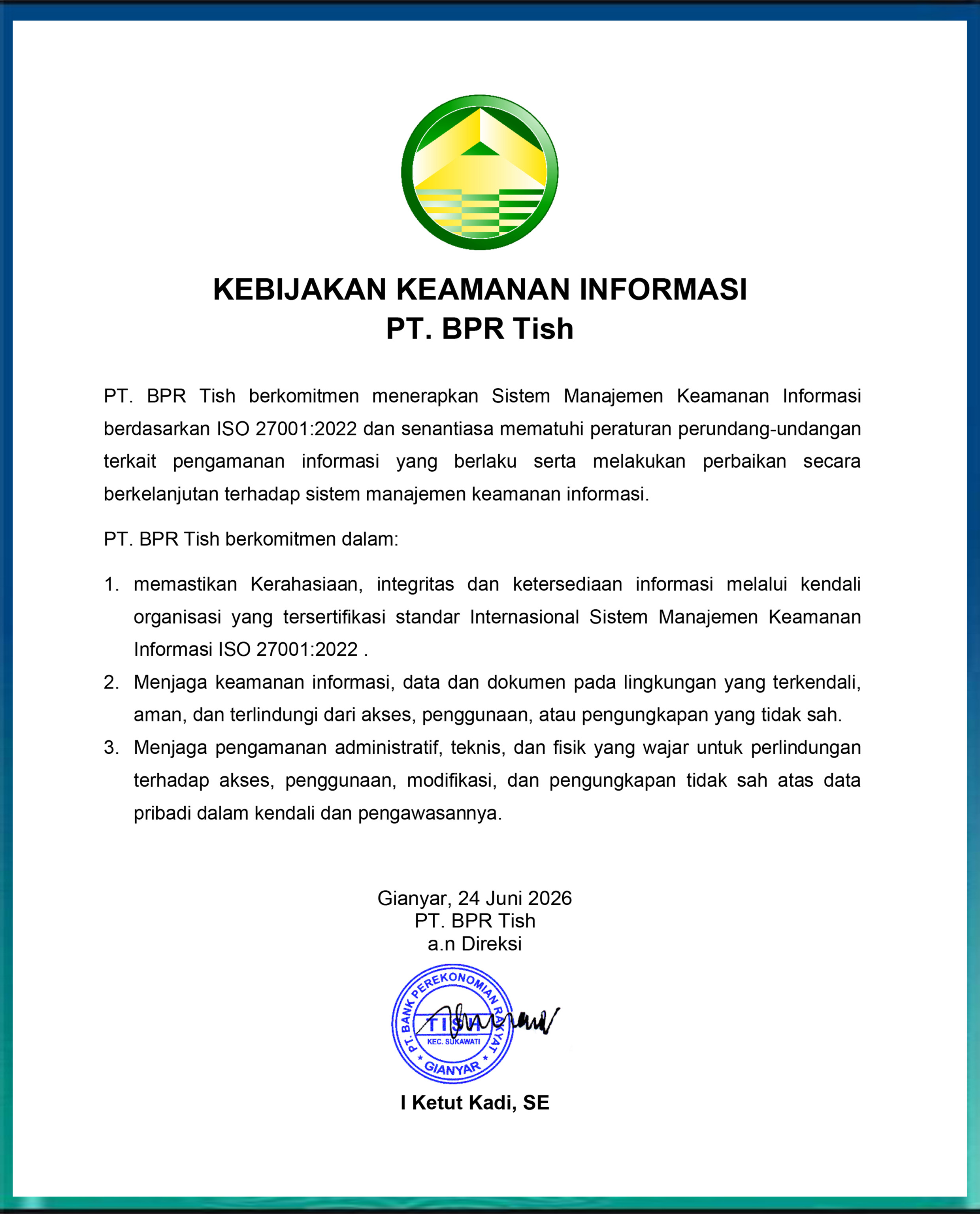 Dokumentasi ISO Perbarindo